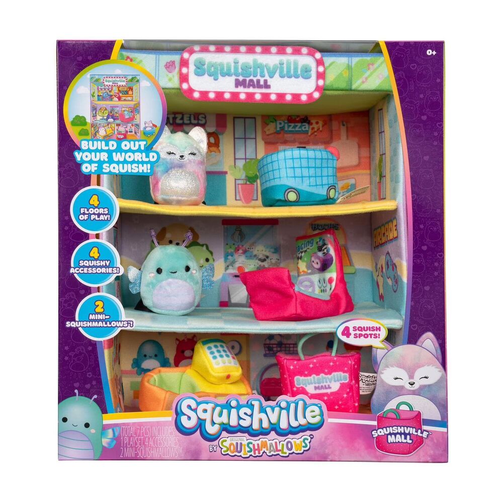 Squishmallows - Squishville Mall - 2" Mini Plush Playset - ft. Faith & Heather
